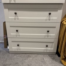 Silver Cross Nursery Set Cot / Toddler Bed and Drawers/ Changing Table White