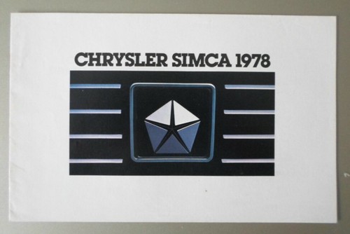 Chrysler simca 1978 belgian - chrysler,