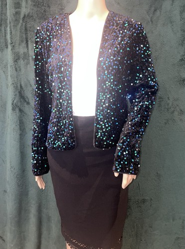Mint limit black - sequin, bolero