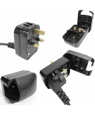 3x Schuko European 2-pin To Uk Mains Plug, 13A Adapter Converter, SCP3, Grounded