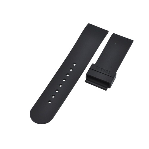 23x22mm black rubber watch - rubber,