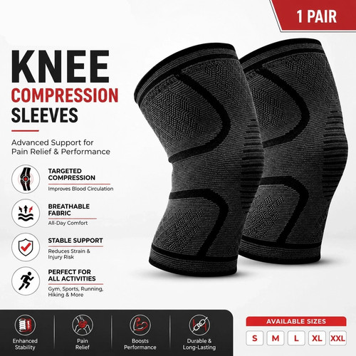 Knee support brace - 2x,