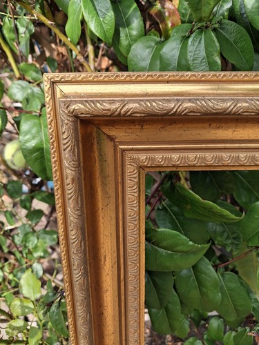 Large gold picture frame - gold,