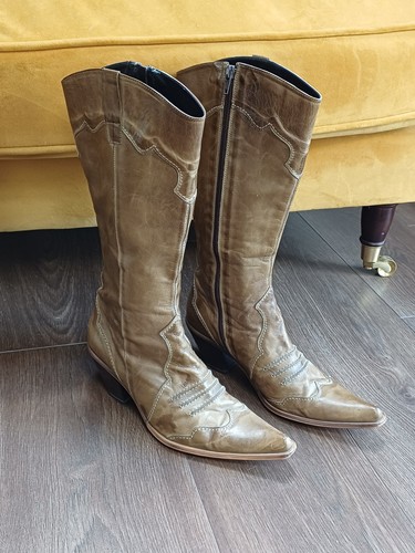 Vintage spanish leather cowboy - leather,