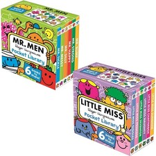 Mr. Men and Little Miss Pocket Library 2 Books Box Set By Roger Hargreaves NEW  