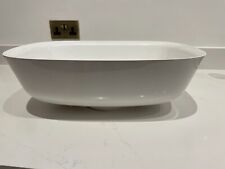 New bellanti sit on countertop basin white cast marble 460x320mm 