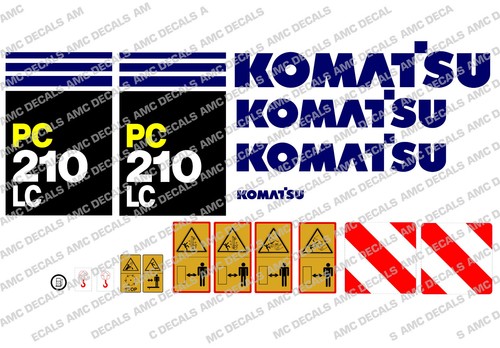 Komatsu pc210lc digger - komatsu, decal