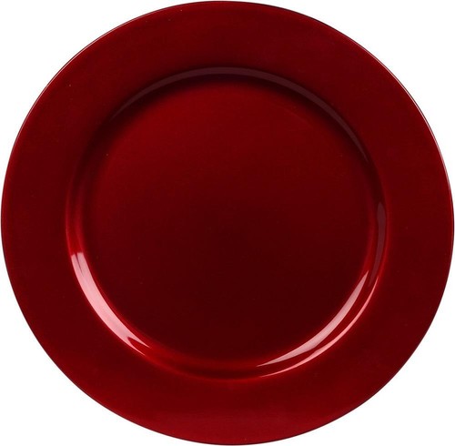 Plate red 33cm set - plate,