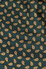 green silk ascot / cravat with