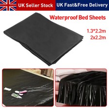 PVC Wetlook Black Bed Sheets
