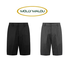 Boys' Sturdy School shorts, with Teflon, Half-elasticated waist and belt loops