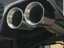 Stainless Twin Tailpipe 3.5"