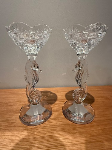Two waterford crystal seahorse - two,