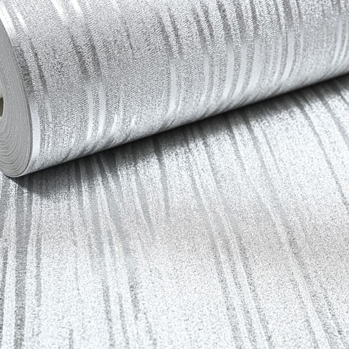 Plain silver stripe - silver,