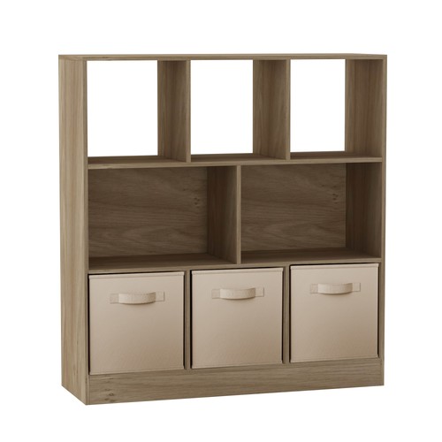 Asymmetrical oak cube - oak,
