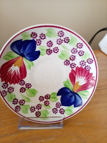 Spongeware saucer adams - spongeware,