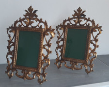 Fabulous Pair Of Edwardian Rococo Style Gilt Metal Picture Frames c1910