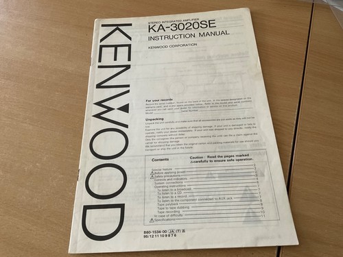 1990 kenwood 3020se - kenwood, ka-3020se