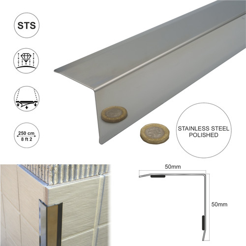 50x50 stainless steel - , angle