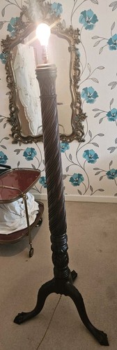Antique mahogany standard - antique,