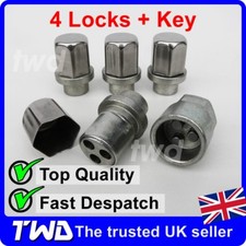 4x ALLOY WHEEL LOCKING NUTS FOR JAGUAR XJ 1968-2003 (1/2 UNF) LUG BOLTS [Q0t]