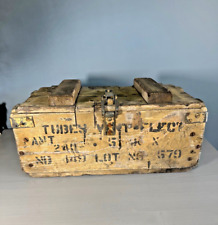 Wooden Ammo Box Case With