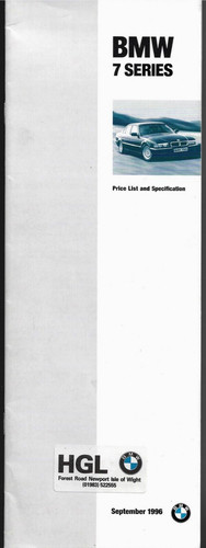 Bmw series e38 - bmw,
