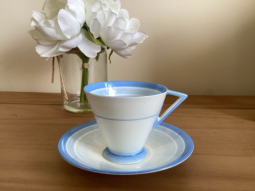 Rare shelley vogue blue swirl - vogue,