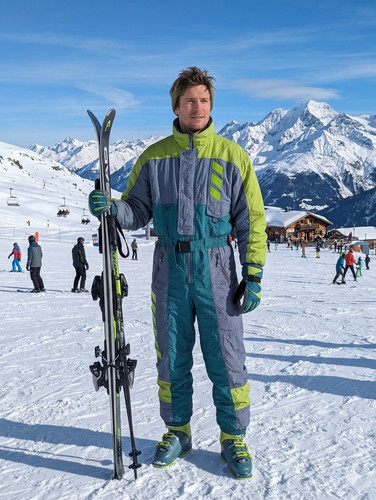 Vintage ski suit one - ski, piece