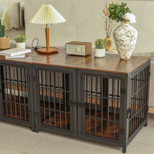 Large wooden dog - large, crate