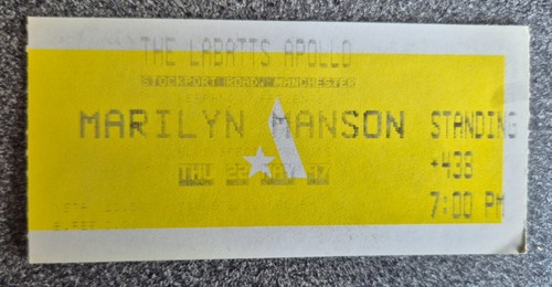 Used concert ticket marilyn - concert,