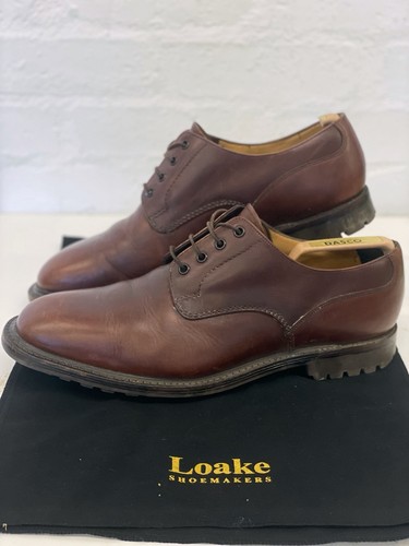 Loake epsom brown wavy leather - loake,