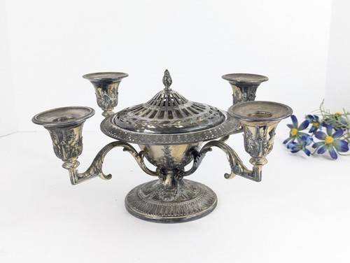 Vintage silver plate epergne - vintage,