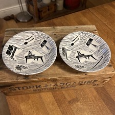 Vintage Ridgway Potteries Homemaker – Pair Cereal / Dessert Bowls – Great!