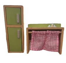Kidkraft Wooden Doll House Kitchen Sink Refrigerator Set from Majestic Mansion