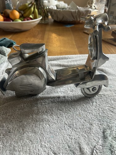 Vintage style silver vespa - style,