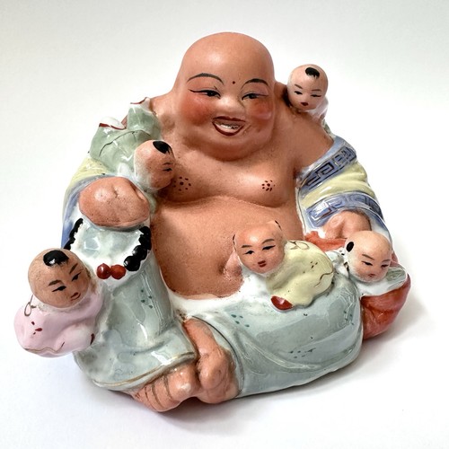 Vintage porcelain happy - porcelain, buddha