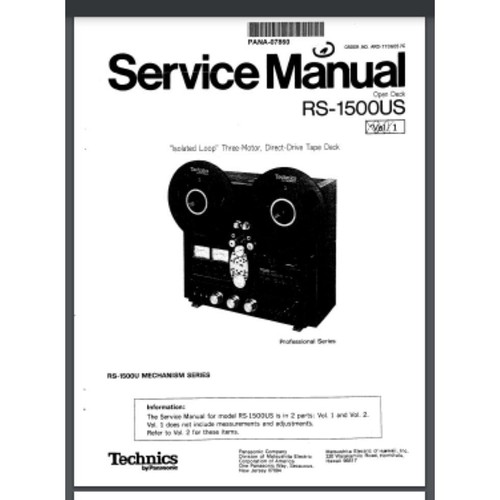Technics reel tape - reel,