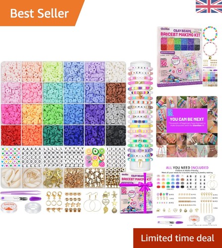 Vibrant 6000 clay beads - clay, &