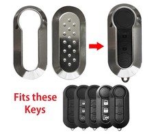 Silver Remote Key Fob Shell