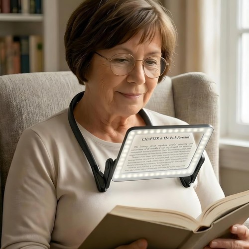 Hands free magnifying glass - hands,