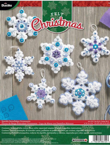 Bucilla sparkle snowflakes - bucilla,