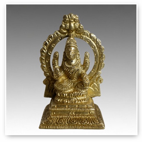 Brass lakshmi goddess statue - brass,