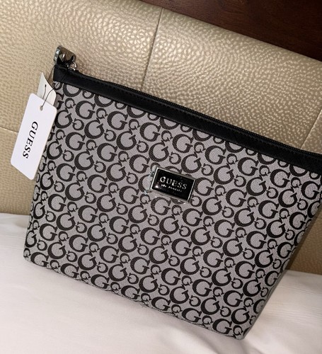 Guess grey black logo print - grey, &