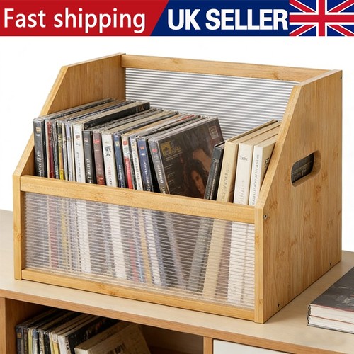 Bamboo vinyl record storage - bamboo,