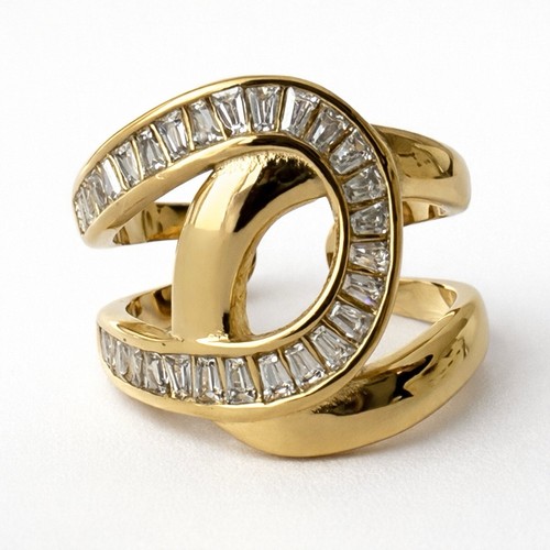 Gold infinity ring - infinity,