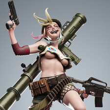 Tank Girl Unpainted Model Kit