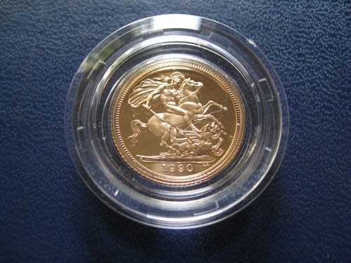 1990 elizabeth proof - ii, gold