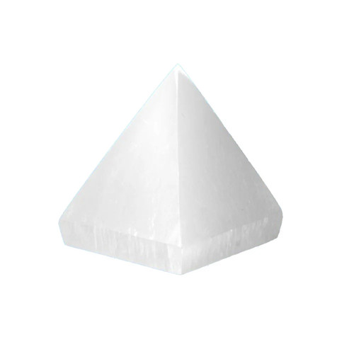 Selenite crystal pyramid 5cm - selenite,