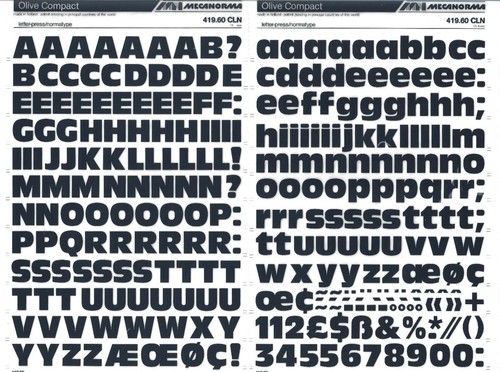 Mecanorma transfer lettering - mecanorma,